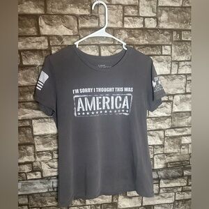 Grunt Style Women’s Patriotic Graphic Tee Size Large